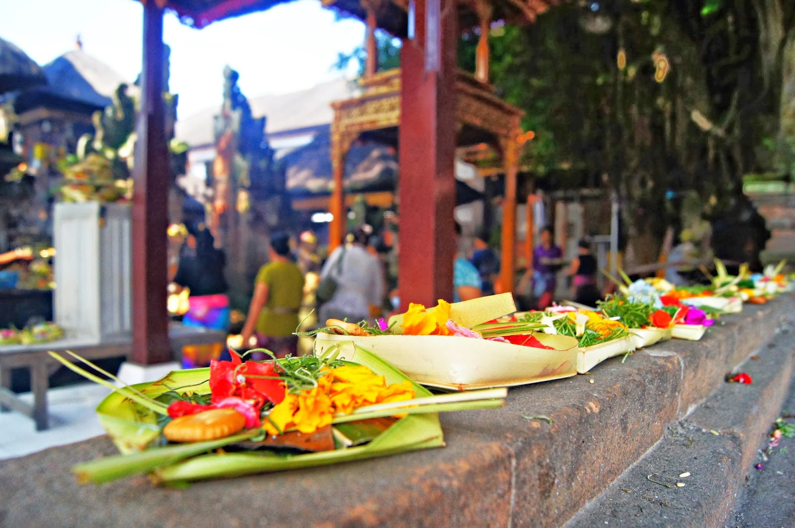 Ofrendas balinesas o Canand Sari. Qué ver en Ubud.