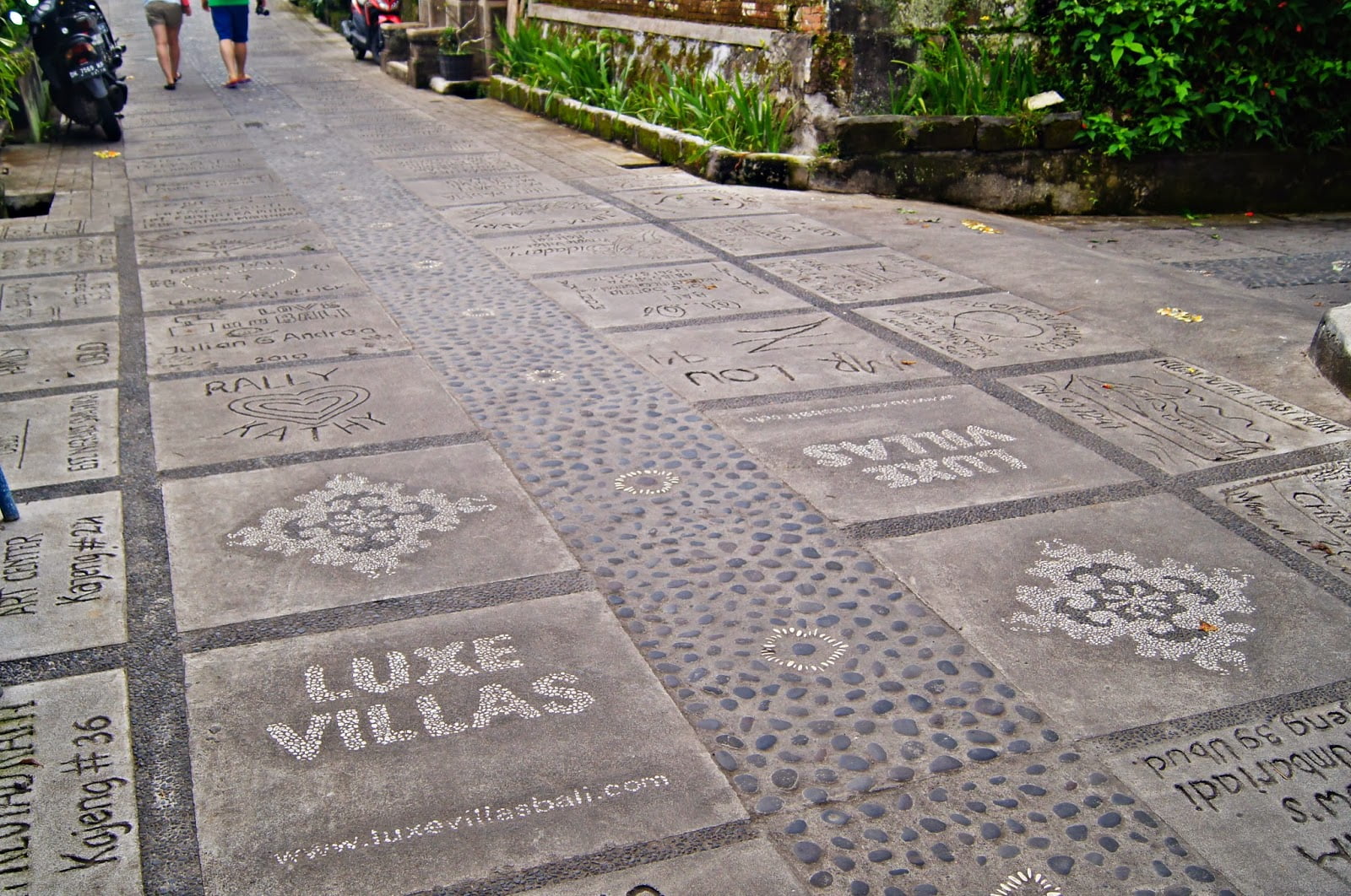 Camino hacia los campos de arroz de Ubud