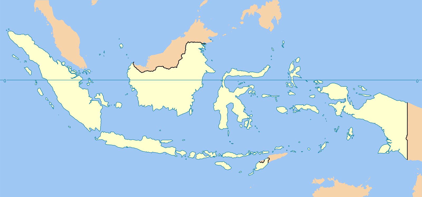 Mapa de Indonesia