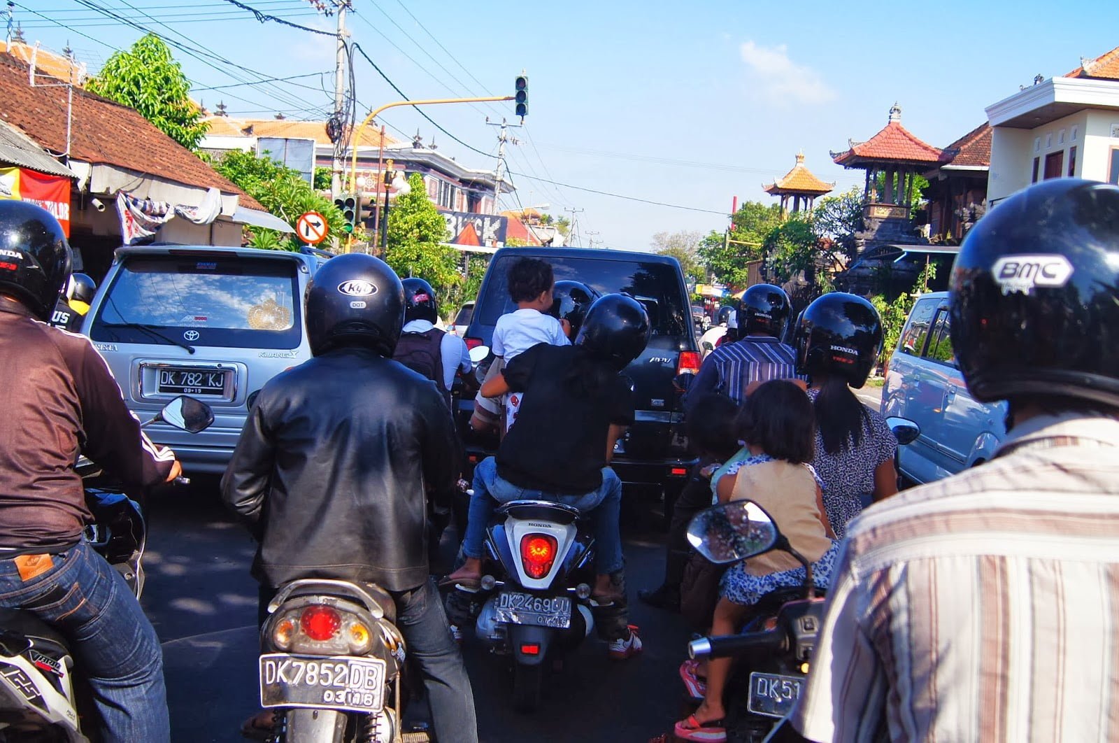 Tráfico en Bali
