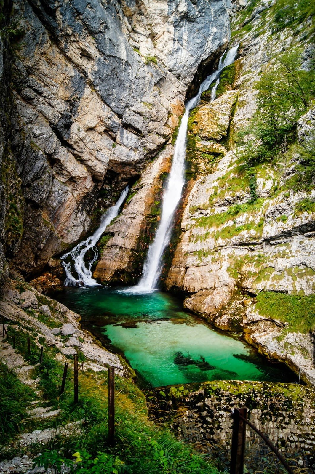 Cascada de Savica, lago Bohinj