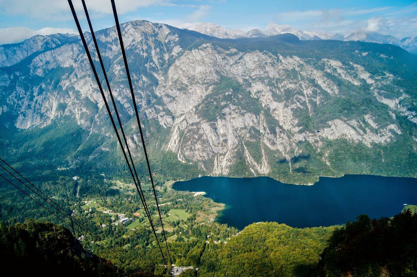 Lago Bohinj desde el teleférico