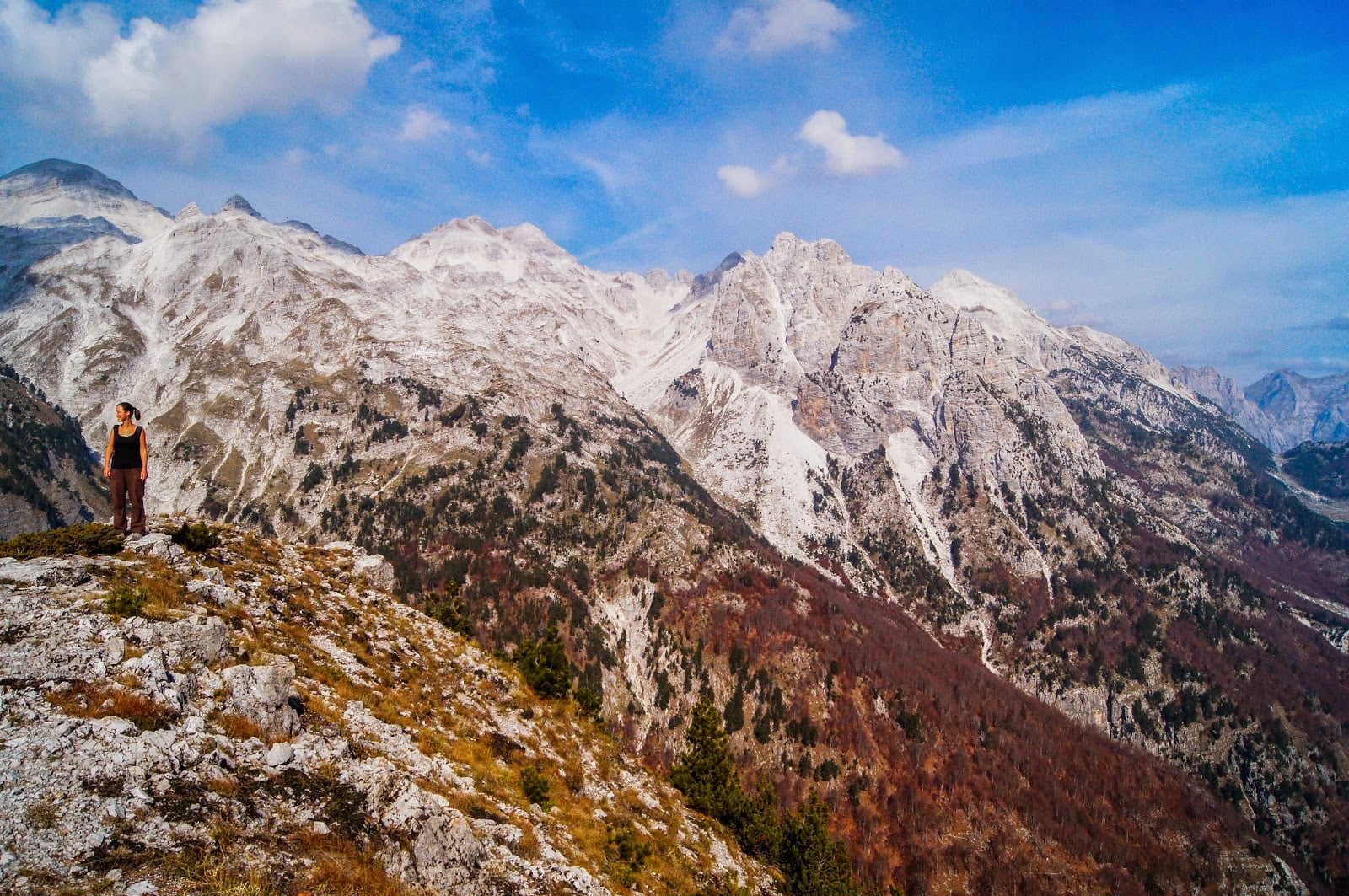 Paisaje de la ruta de la caminata Valbona - Theth