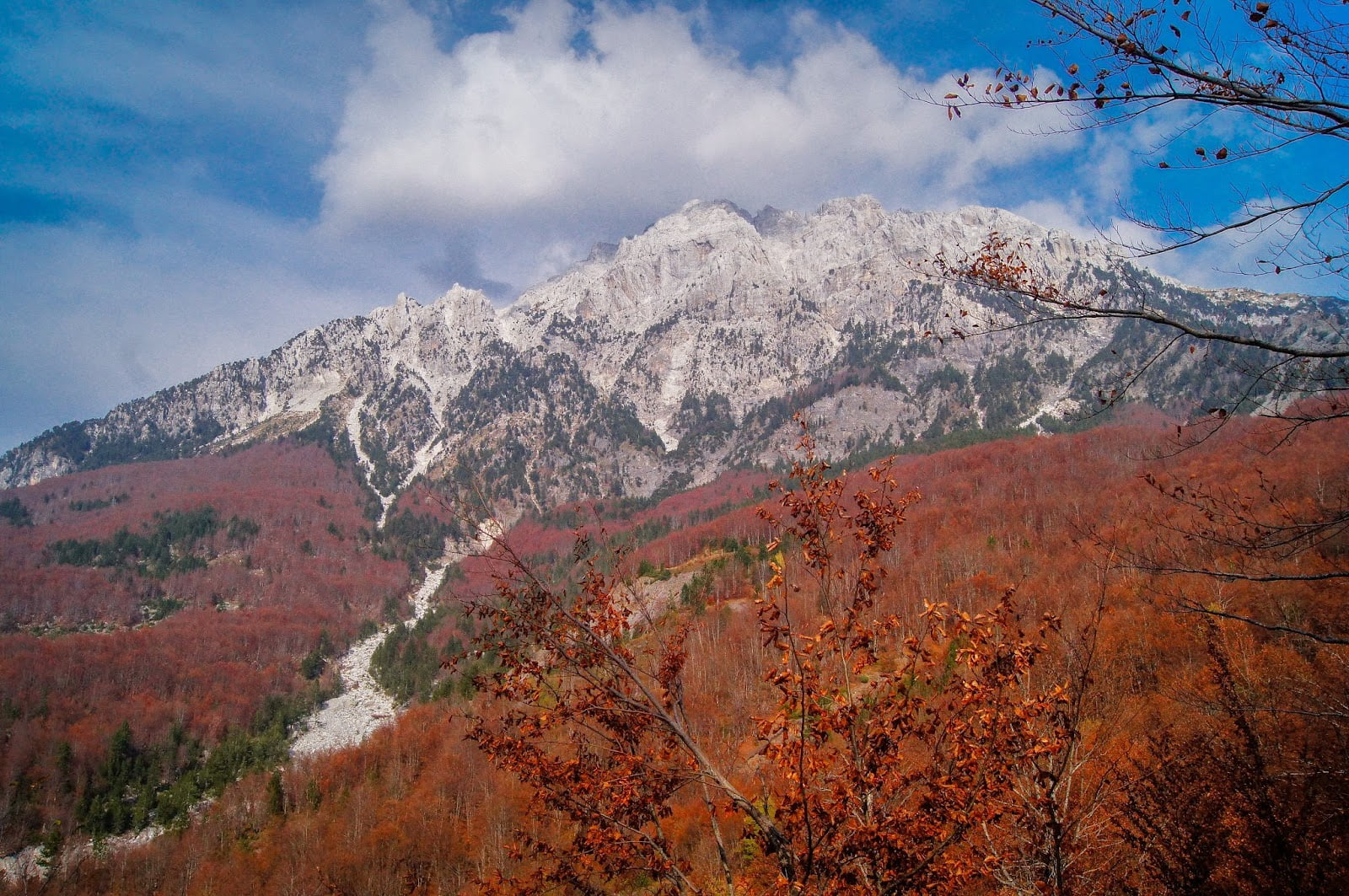 Otoño en Albania en todo su esplendor
