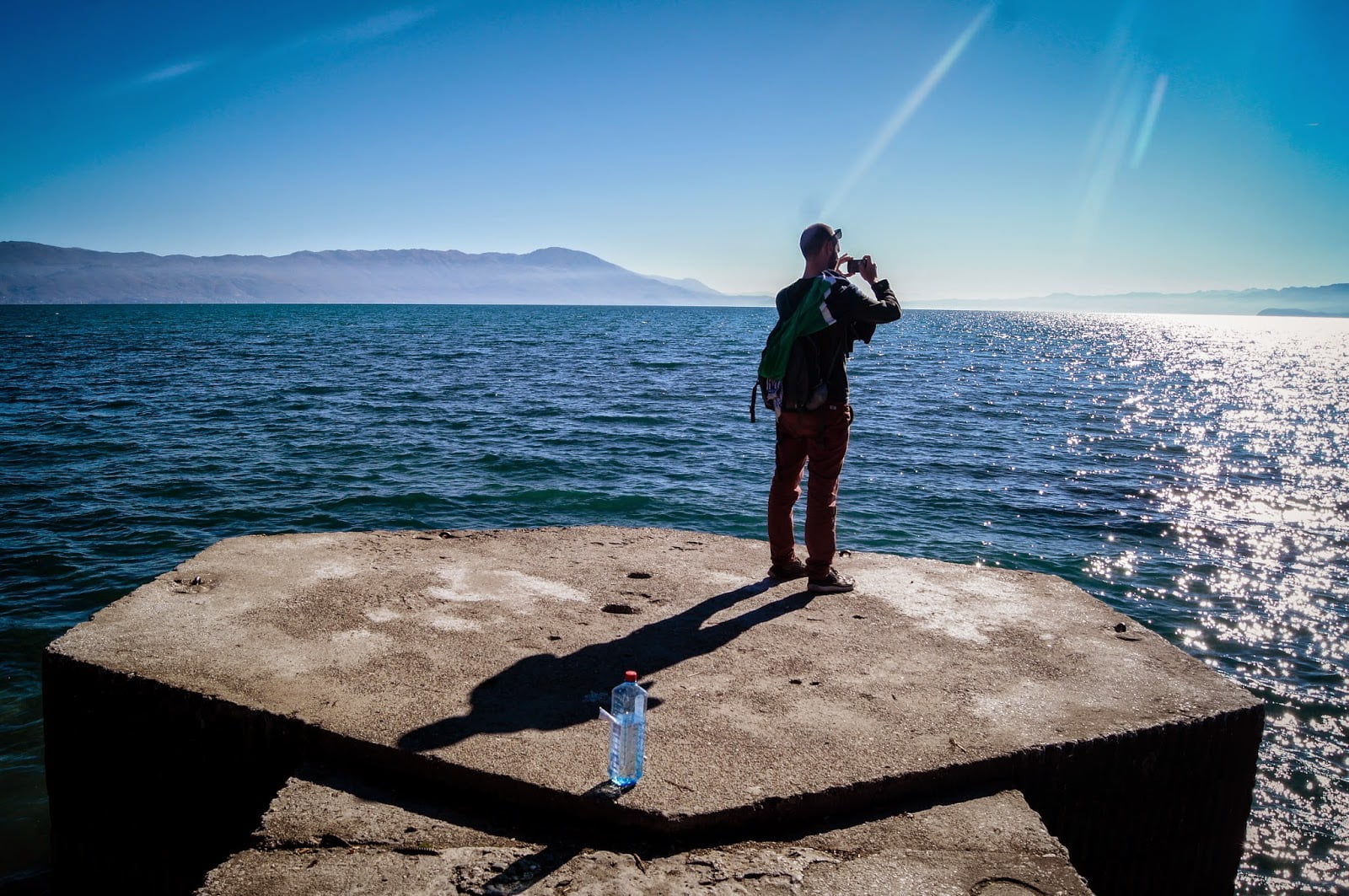 Lago Ohrid desde Struga Lago Ohrid desde Struga
