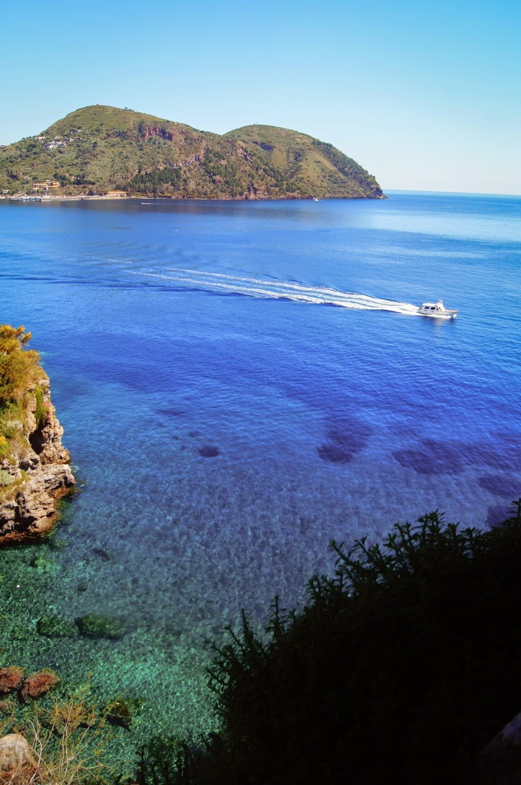 Mirador en la isla de Lipari